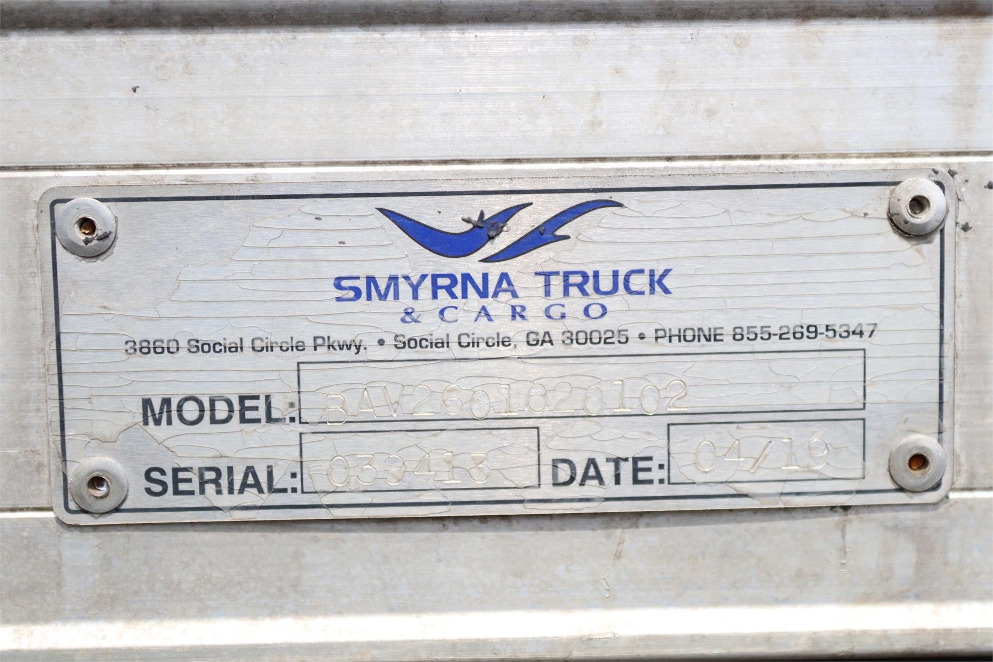 2019 SMYRNA 26 FT - Cassone Truck Sales